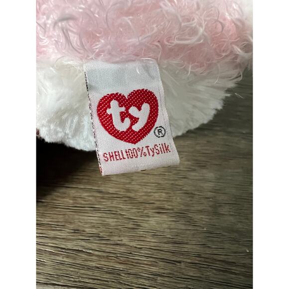 Vintage TySilk 2005 Eggsworth the Pink Easter Bunny Plush - Picture 5 of 6